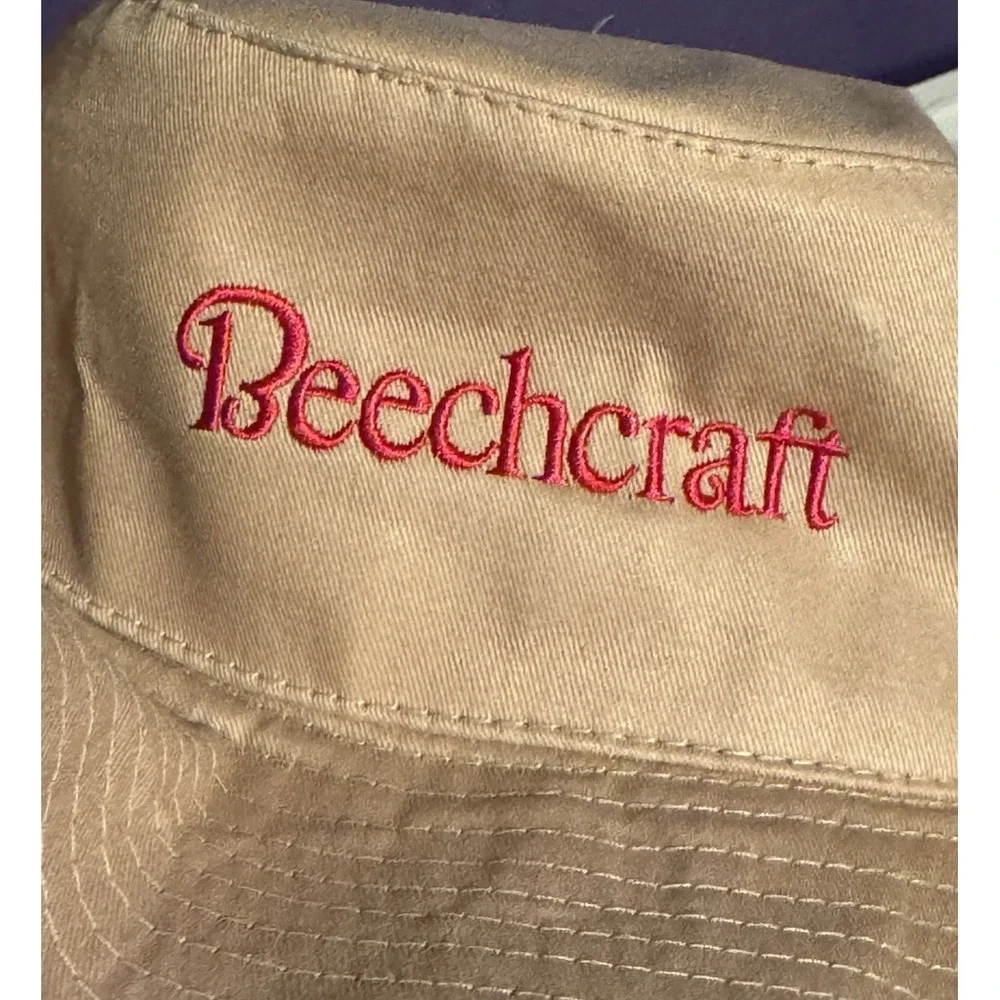 Beechcraft Bucket Hat Cessna Plane Aviation Flight Cap Yacht Extremely Rare